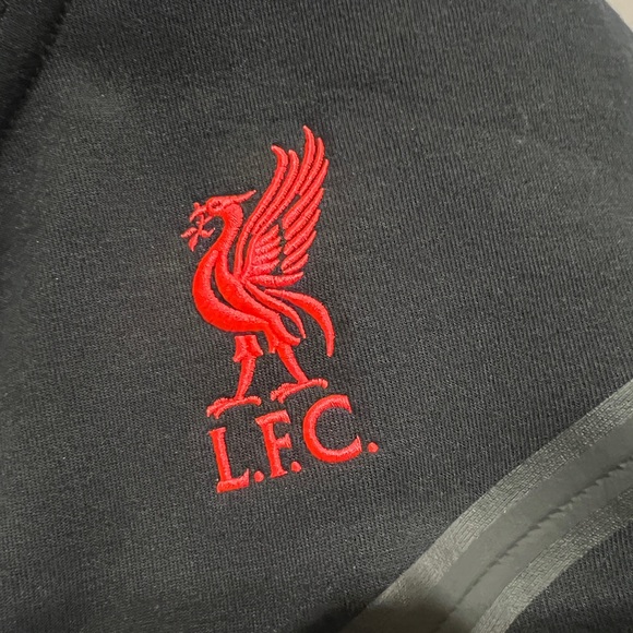 Nike x Liverpool Football Club, Tech Fleece, DN3085 010, Black & Red - Picture 12 of 16